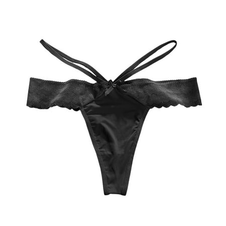 JDEFEG Underwear Women Pack Breathable Sexy Design Panty Brief High Rise Cotton Comfortable Sexy Look Ladies Underwear Black Size S