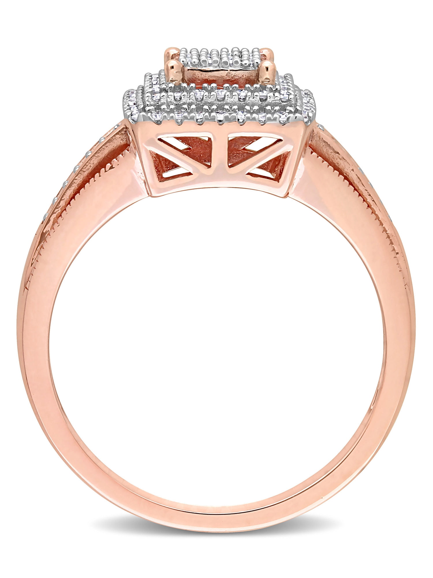 Everly Women's Diamond 10K Rose Gold Engagement Ring