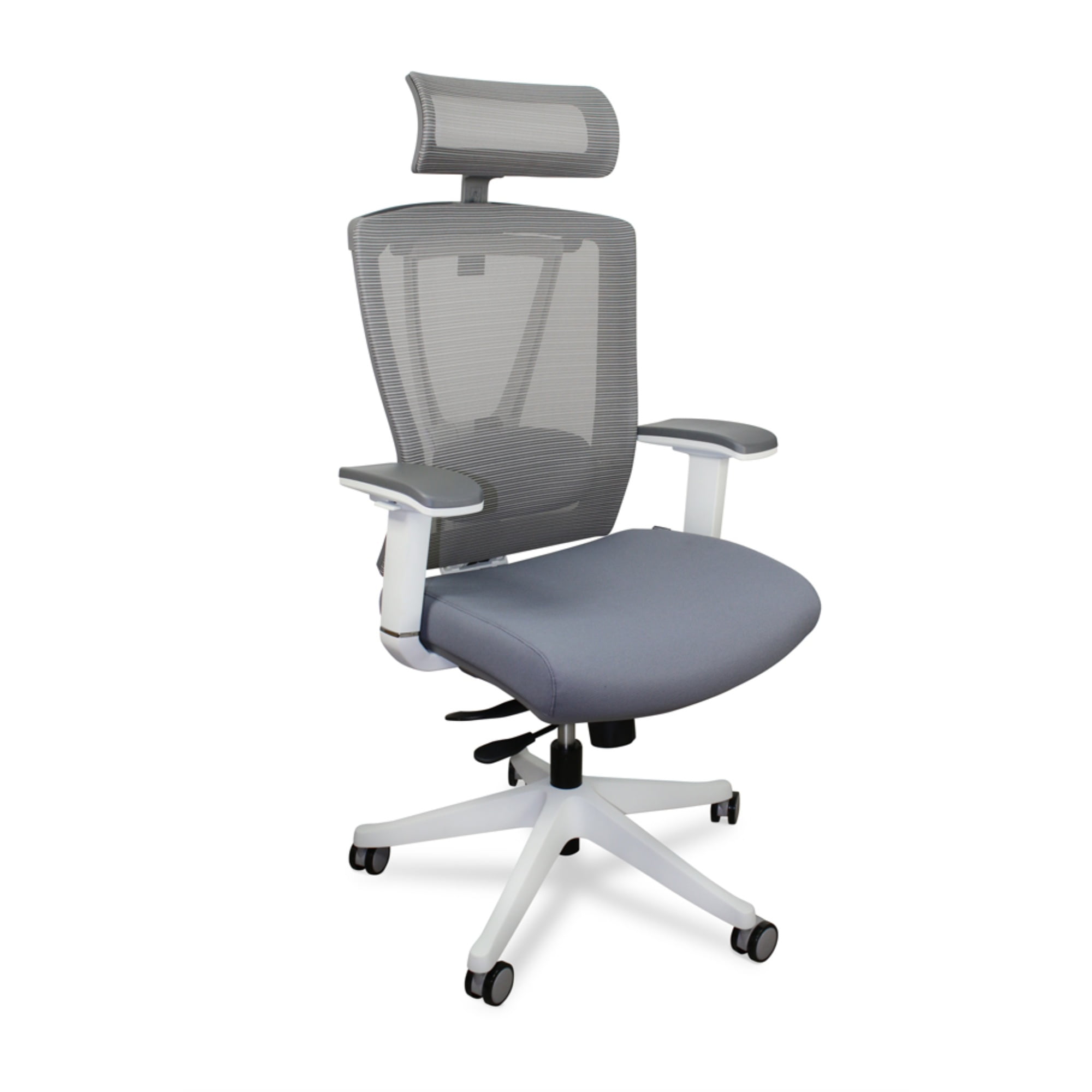 Premium Ergonomic Office Chair: Executive Swivel, 2-Way Lumbar Support, Thick Seat Cushion, Adjustable Seat Slide or Slope, 3-Wa
