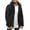 Black, variant on IROINNID Men's Hoodie Shearling Long Sleeve Solid Color Leisure Winter Blouse Top Coat