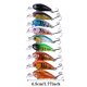 thumbnail image 3 of Mini Pesca Boca 9 Piezas/bolsa Gancho de pesca de plástico Pequeña grasa Crankbait Kit Set, 3 of 6
