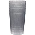 thumbnail image 4 of 6 Large Disposable Ice Bucket - 96 oz. Plastic Ice Bucket - Silver Glitter, 4 of 9