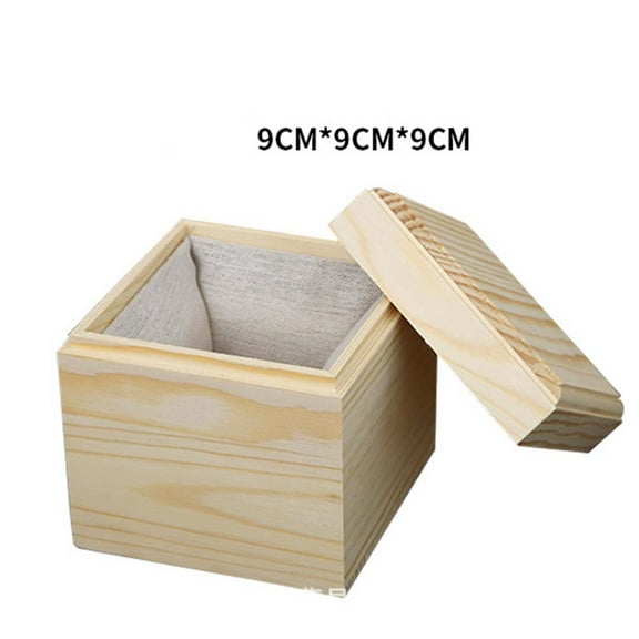 Wooden Pine Box Storage Box Wooden Lined Packaging Box S