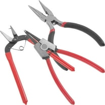 RUNROTOO 3Pcs Hand Held Hole Punch Metal for Jewelry and Crafts Tool Assorted Color Beaked Tip Mini Size