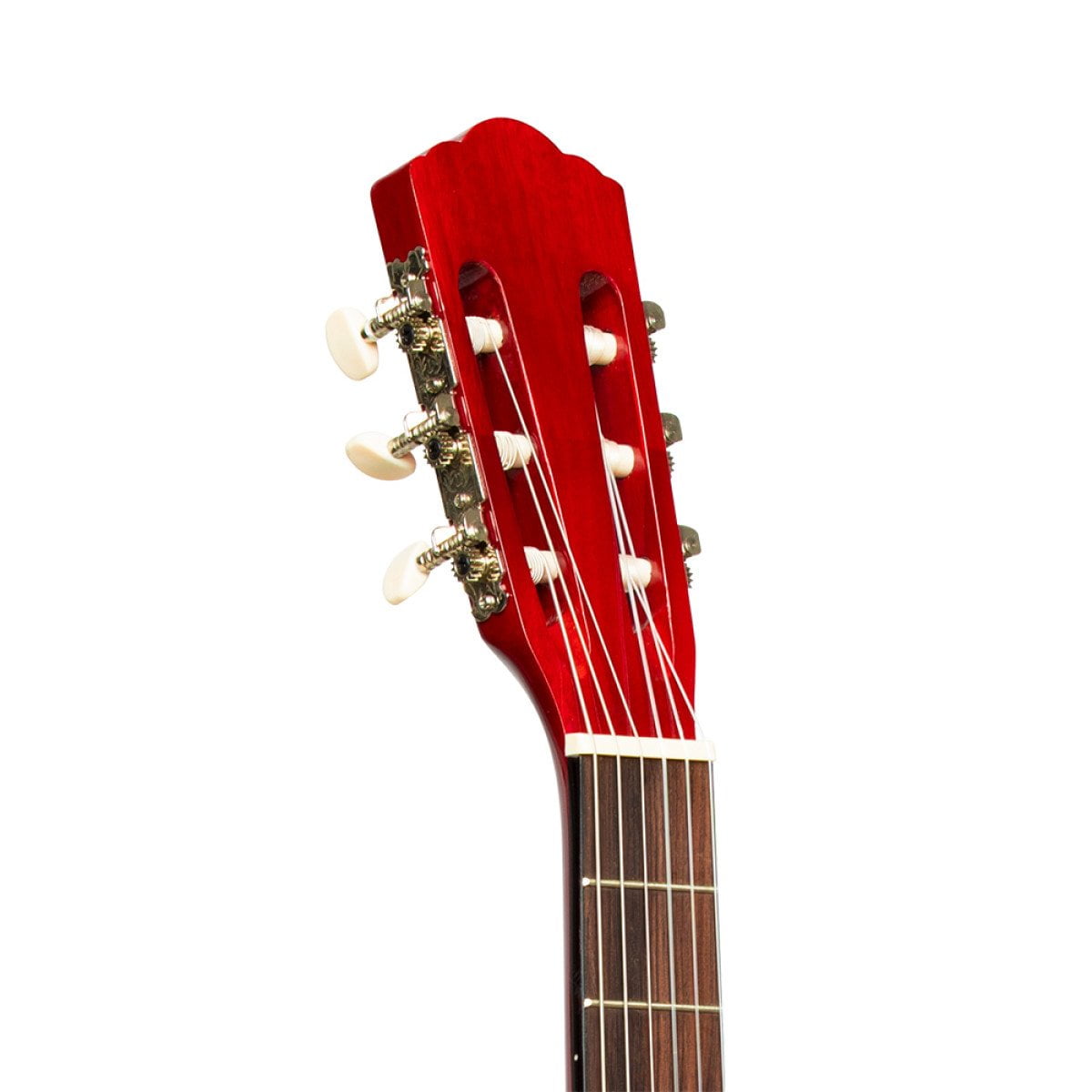 3/4 classical guitar with linden top, red