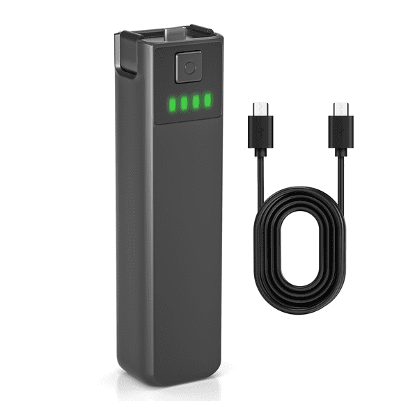5000mAh Battery Handle for DJI Osmo Pocket 3 ，Built-in Battery 22.5W Fast Charging, with 1/4” Thread 【Include Type-C Charging Cable】