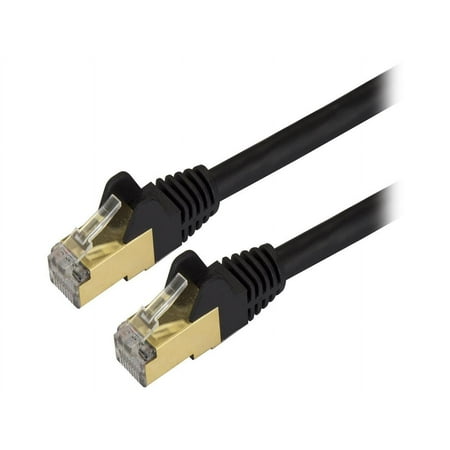 UPC: 0065030871747 | StarTech C6ASPAT20BK StarTech.com Cat6a Shielded Patch Cable – 20 ft – Black – Snagless RJ45 Cable – Ethernet Cord – Cat 6a Cable – 20ft