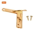 thumbnail image 1 of 20Pcs Angle Support Spring Hinge Iron Hardware Fitting Furniture Accessories 33x30mmGold, 1 of 8