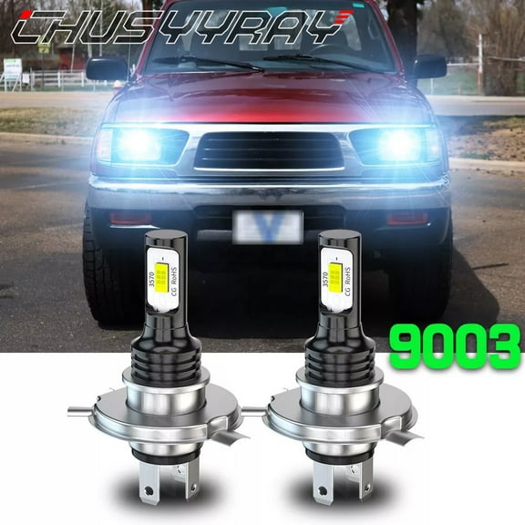2X Super Bright 6000K White LED Headlight High Low Beam Bulbs for 1997-2002 2003 2004 Toyota Tacoma