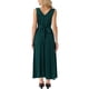 thumbnail image 3 of Vestido Maxi Sin Mangas para Mujeres Inspire Chic con Cintura Ajustable y Bolsillos M Verde Oscuro, 3 of 6