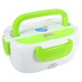thumbnail image 1 of Portable Car Use Electric Heating Lunch Box Storage Container Food Dinner Warm Heater Green, 1 of 4