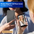 thumbnail image 3 of Magnetic Phone Vlog Selfie Screen, 4 Inch Portable Back Camera Monitor with Remote Control, External Rear Selfie View Display Screen for LiveStreaming, 3 of 7