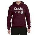 thumbnail image 2 of Wild Bobby, Daddy to Be Pregnancy Reveal Gift Parents to Be, Pop Culture, Unisex Graphic Hoodie Sweatshirt, Maroon, Small, 2 of 3