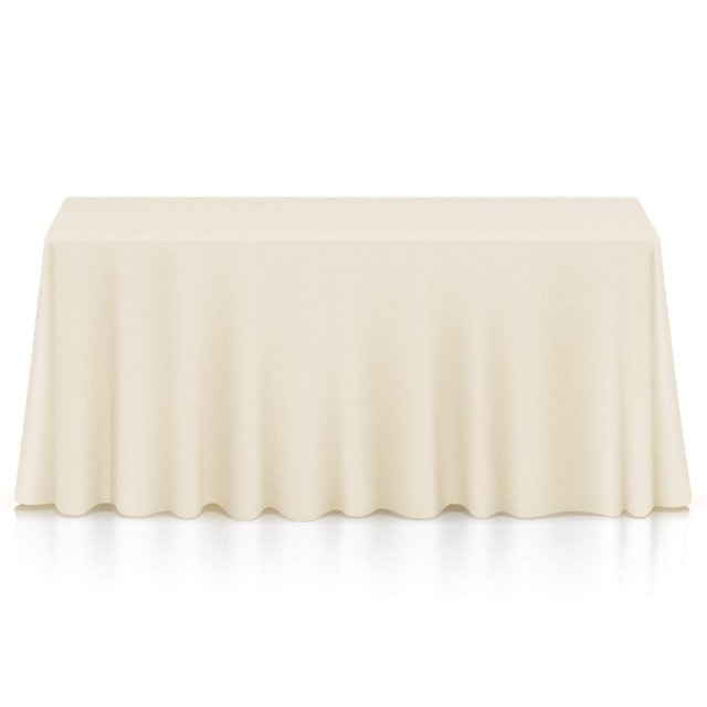 Mantel Lann's Linens Premium de 90 x 156 cm, rectangular, color marfil