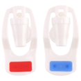 thumbnail image 2 of Water Dispenser Replacement Push Type White Plastic Tap Faucet 2 Pcs, 2 of 5