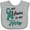 AC-Heather Grey, variant on Inktastic My Mom is My Hero Ovarian Cancer Awareness Boys or Girls Baby Bib