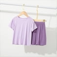 thumbnail image 5 of Bovxnpu Girls Boys Outfits Set Boys Girls Short Sleeve Sleepwear Set Casual Home Sleepwear 2Pc Set, 5 of 9