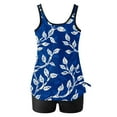 thumbnail image 4 of DPTALR Women Conservative Print Strappy Back Set Two Piece Swimsuits Swimdress, 4 of 5