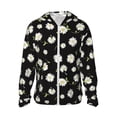 thumbnail image 1 of Balery Daisies Flowers Sudadera ligera de manga larga con capucha y protección solar UPF 50+ para hombre y mujer, ideal para pesca y running-Large, 1 of 7