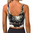 thumbnail image 4 of Uemuo Whimsical Owl On Branch Pattern Women's Sports Bra - High Impact Support, Breathable, and Comfortable Athletic Bra for Running, Yoga, and Workouts, 4 of 9