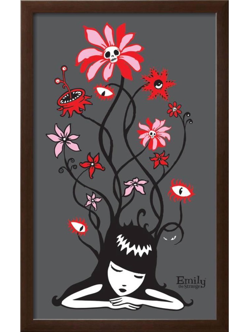 Flower Power, Framed Art Print Wall Art by Emily the Strange Sold
