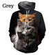 thumbnail image 3 of Sudadera con capucha con estampado 3D de gato y anime para hombre y mujer, estilo informal, divertido, de moda urbana, para niños y niñas, 3 of 5