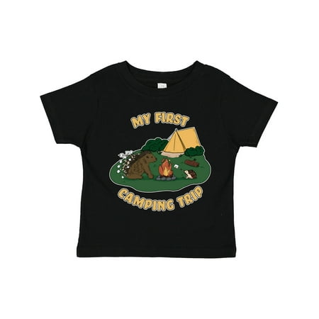 

Inktastic Camping Hedgehog-My First Camping Trip Gift Toddler Boy or Toddler Girl T-Shirt