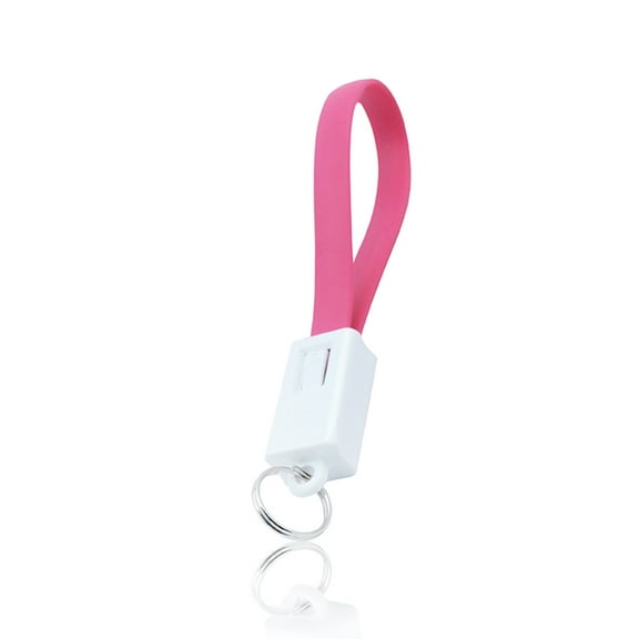 Raindrops Data Cable Keychain Rose Red 1Pcs 4.5x0.4x0.4in