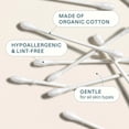 thumbnail image 4 of Cliganic Organic Cotton Swabs, 500 Count - 100% Pure Natural Cotton, Chlorine-Free Hypoallergenic, Soft, Gentle & Absorbent Buds, 4 of 5