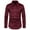 Wine, variant on snilers Mens Dress Shirts Button Up Long Sleeve Lapel Blouses Stretch Wrinkle Free Formal Business Office Work Shirts Wedding Prom Casual Shirt