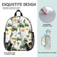 thumbnail image 5 of Tractor and Hay White Pattern Backpack for School, Cute School Bag with Adjustable Shoulder Straps and Padded Back, 13.8"x11.4"x6", 5 of 5