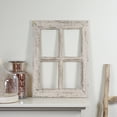 thumbnail image 2 of Northlight 20" Aged Beige Wooden Window Frame Wall Hanging Decoration, 2 of 5