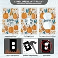 thumbnail image 3 of Yayeee Blank Wall Plate Cover 1-Gang 4.5"x2.7" Home Unused Decorative Outlet, Pumpkins Pattern, 3 of 7