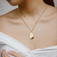 thumbnail image 4 of Collar de cremación Perfecl Acero Inoxidable Medallón de Cenizas Oro, 4 of 8