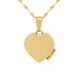 thumbnail image 1 of Cadena Con Dije De Corazón Relicario Liso Oro Sólido 10k, 1 of 6
