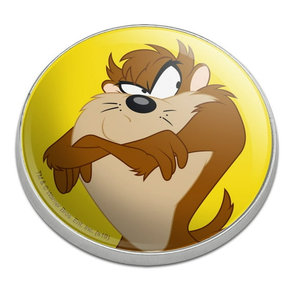 Looney Tunes Taz Golfing Premium Metal Golf Ball Marker
