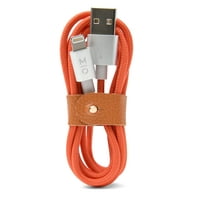 MOTILE™ Commuter Power Cord with Lightning® Connection, Red Orange