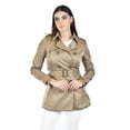 thumbnail image 1 of Gabardina de doble botonadura Roman Fashion /Juvenil, 6749 (Cafe) cafe G, 1 of 5