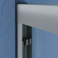 thumbnail image 3 of Sliding Shower Glass Door 50-54 in. W x 72 in. H, Adjustable Semi Frameless Design, ANSI Certified Tempered Glass, 304 Stainless Steel Handles Brushed Nickel for Towel Hanging, 3 of 8