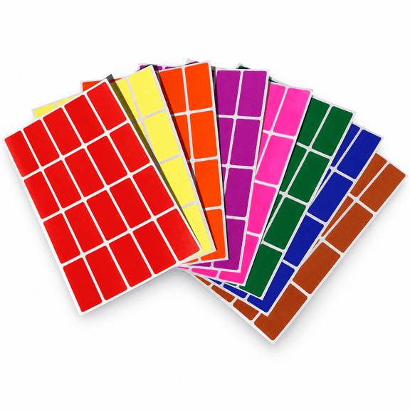 Royal Green Rectangular Labels 40mmx19mm Multi Color-Code Sticker Sheets (1.57 inch x 0.75 inch) - 1600 Pack