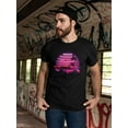 thumbnail image 2 of Neon Retro Car With Sunset T-Shirt Men -Image by Shutterstock, Male XX-Large, 2 of 4