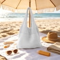 thumbnail image 5 of Tuvgenk Women's Woven Beach Bag Crochet Knit Tote Purse Casual Boho Shoulder Handbag for Summer Travel Shopping, 5 of 6