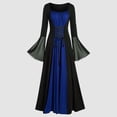 thumbnail image 3 of DuoJiaJ Performance Médiévale pour Femmes Robe Chemise Irlandaise à Manches Trompette avec Corset Robe Traditionnelle Fête et Party Femmes m Cosplay Gothique Rétro Robe Corset à Manches Longues, 3 of 3