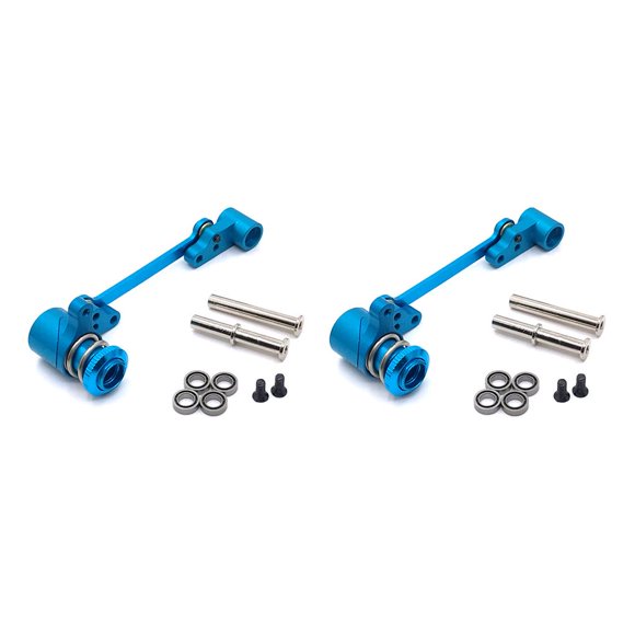 Conjunto de dirección Vogacara Control remoto Reemplazo para WLtoys 144010 144001 144002 Azul