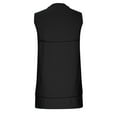thumbnail image 4 of LYEAA Womens Tank Tops Plus Size Long Sleeveless Crew Neck Summer Loose Casual Tee Shirts Solid Vacation Beach Elegant Fashion Pullover Vest Breathable Soft Loungewear Going Out Clothes Black S, 4 of 6