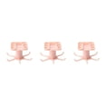 thumbnail image 4 of Transemion 1/2/3/5 Kitchen Hanger Self-adhesive Replacement Solid Color Rotatable 6 Claw Detachable Cup Brush Rack Holder Accessories Pink 3PCS, 4 of 6