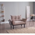 thumbnail image 2 of Beige Upholstery | Futon Love Seat for a Warm Ambiance | Inviting Seating Environment, 2 of 4