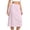 Pink-1, variant on Women's Satin Half Skirt, Knee Length Underskirt for Dresses and Skirts Soft Lightweight Petticoat Liner