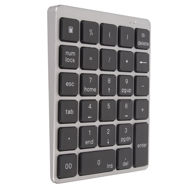Numeric Keyboard, USB Rechargeable Wired Numeric Keypad for Almost Any Computer with USB, Waterproof Mini 28 Key Numeric Pad for IOS, for , for