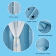 thumbnail image 3 of Cortinas opacas FANLI Star Cut Out para niños y niñas, azules, 160 x 160 cm, 3 of 6